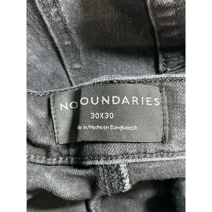No Boundaries Women's Black High Waisted Classic Skinny Denim Jeans Pants 30x30