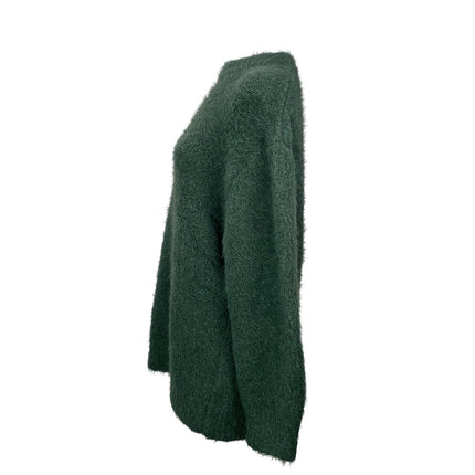 NEW Marine Layer Women's Green Wool Long Sleeve Mock Neck Sweater Top Size S