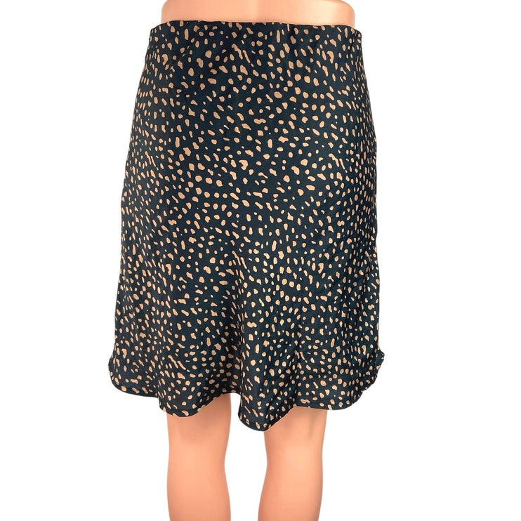 Urban Outfitters Black Animal Print Straight Pencil Cut Knee Length Skirt Size M