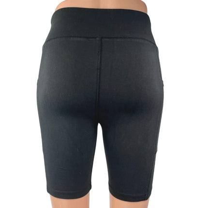 J.Crew Women's Black Stretch Yoga Workout Running Athletic Biker Shorts Size S
