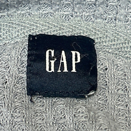 Gap Women's Blue Long Sleeve Ribbed Knit Cropped Pullover Sweater Top Size XS
