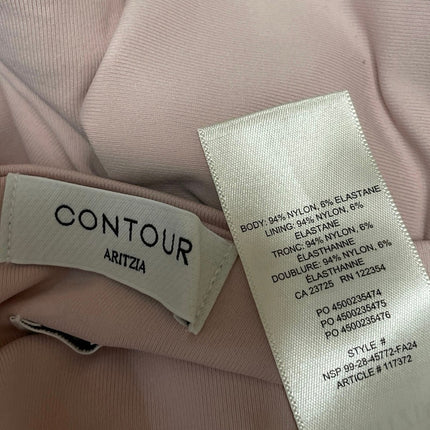 Aritzia Contour Fortify Women's Pink Sleeveless Cap Mock Neck Bodysuit Top S