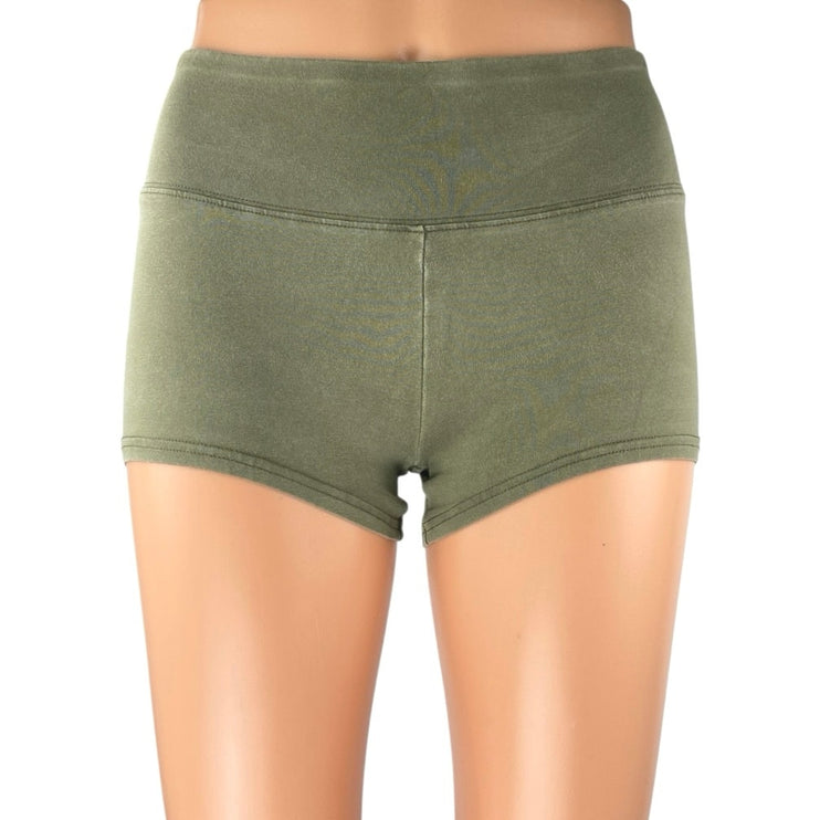 Aritzia TNA Women's Green Low Rise Activewear Fitness Yoga Gym Biker Shorts Sz S
