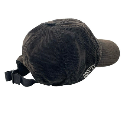 Supreme Unisex Black Corduroy Gore Tex Embroidered Logo Strapback Hat Cap OS
