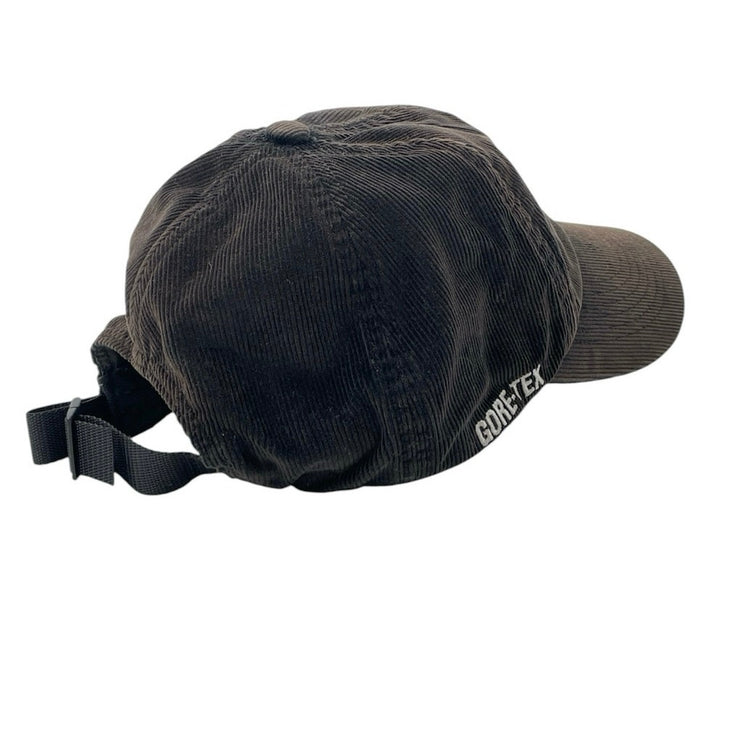 Supreme Unisex Black Corduroy Gore Tex Embroidered Logo Strapback Hat Cap OS