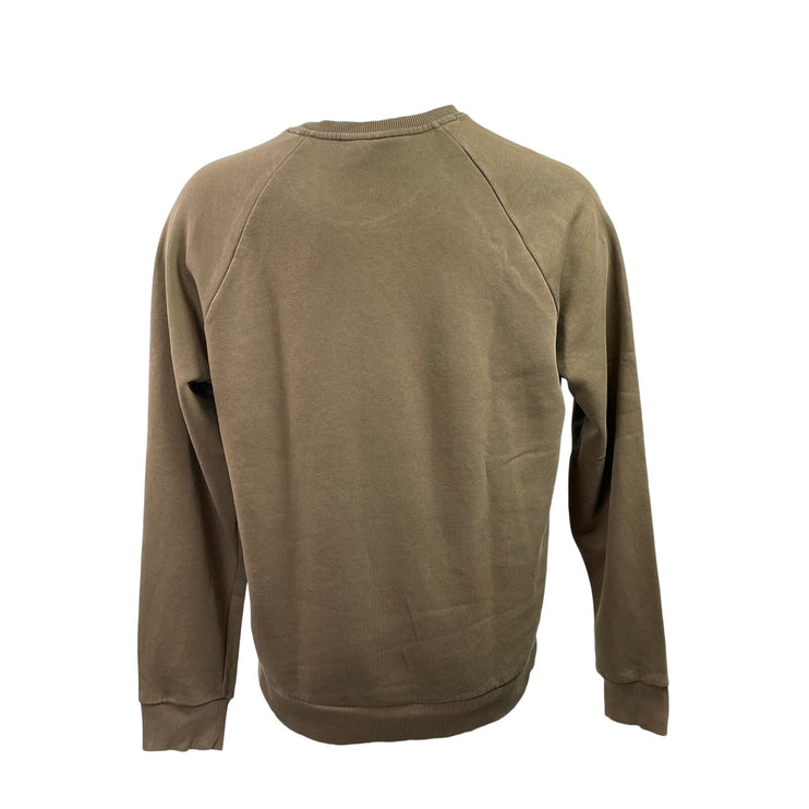 Peak Performance Men's Brown Fleece Embroidered Logo Long Sleeve Sweater Top XL