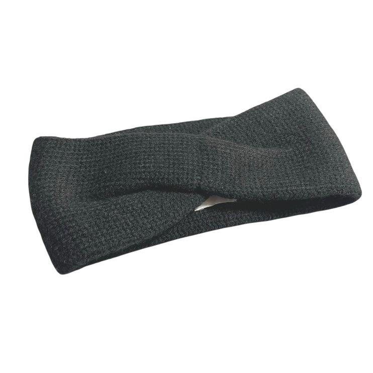 Aritzia Sunday Best Womens Black Waffle Knit Gym Athletic Activewear Headband OS