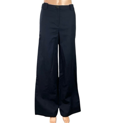 Ba&sh Women's Black High Waisted Palazzo Baggy Wide Leg Trousers Pants Size 1