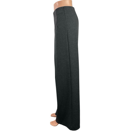 H&M Women's Dark Gray Pleated High Rise Wide Leg Career Trousers Pants Size S