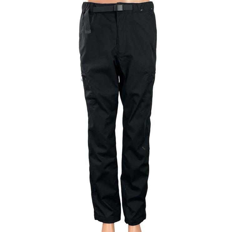 Uniqlo Heat Tech Unisex Black High Rise Chino Khaki Straight Trousers Pants S