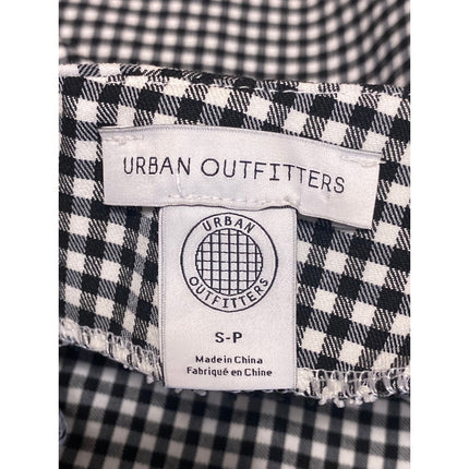 Urban Outfitters Womens Gingham Plaid Check High Rise Mini Flare A-Line Skirt S