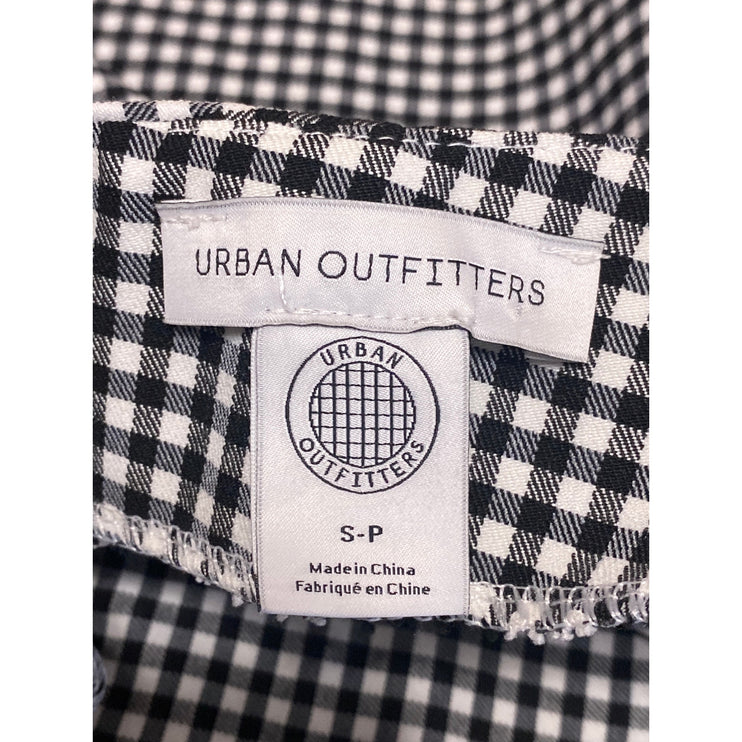 Urban Outfitters Womens Gingham Plaid Check High Rise Mini Flare A-Line Skirt S