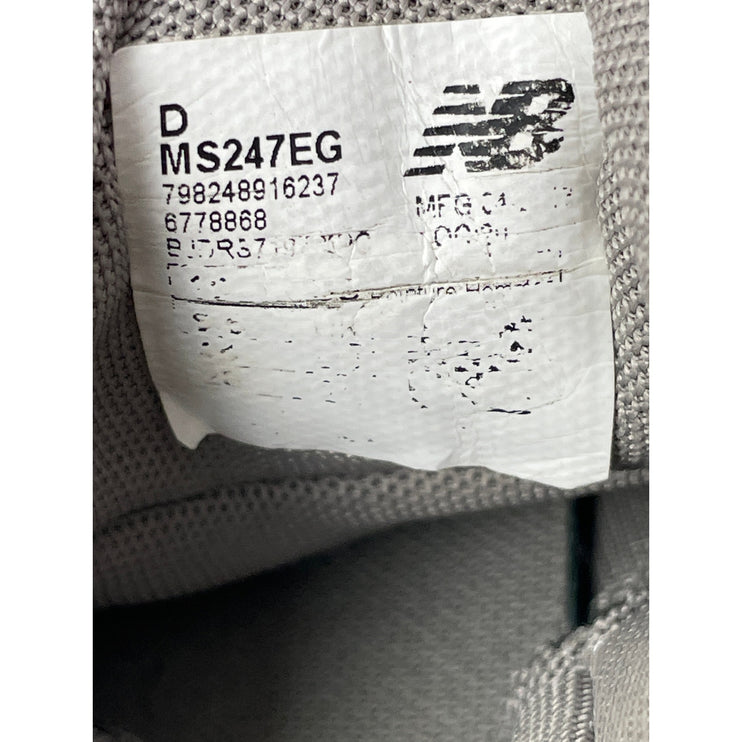 New Balance 247 Mens Marblehead Gray Lace Up Low Top Athletic Sneakers Shoes 14