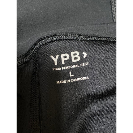 YPB Black Pleated Casual Activewear Mini Skater Tennis Flare A-Line Skirt Size L