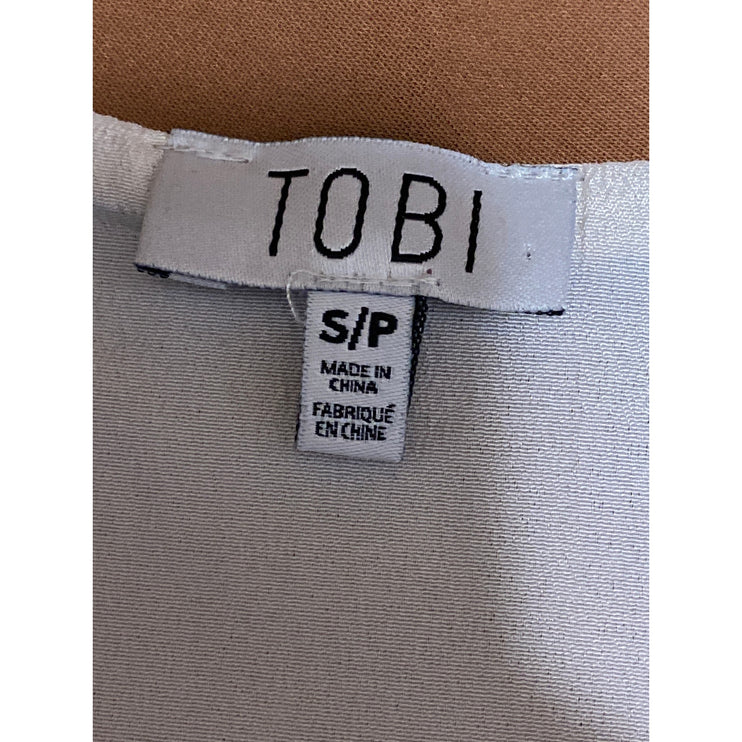 Tobi Women's Brown High Rise Minimalist Sports Mini Skater Flare A-Line Skirt S