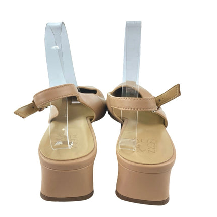 Naturalizer Lesley Women's Tan Nude Leather Pointed Toe Slingback Pumps Shoes 10