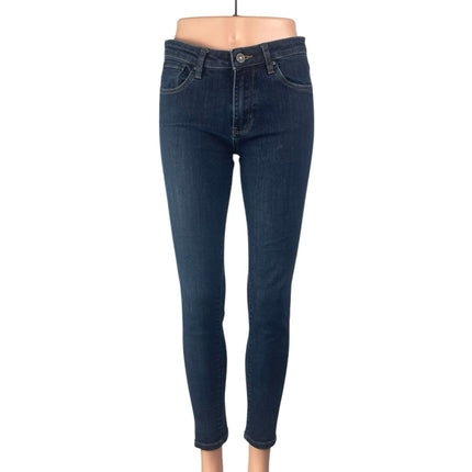 Dish Performance Women's Blue Mid Rise Dark Wash Skinny Denim Jeans Size 26x28
