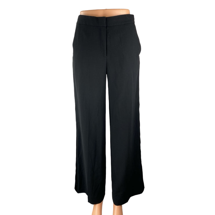 Aritzia Ten Women's Black High Waisted Wide Leg Baggy Trousers Pants Size 2