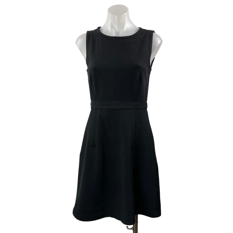 Banana Republic Women's Black Sleeveless Tank Fit & Flare Mini Dress Size 0