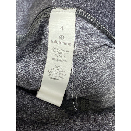 Lululemon Womens Gray High Rise Skinny Yoga Athletic Activewear Leggings Pants 4