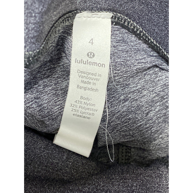 Lululemon Womens Gray High Rise Skinny Yoga Athletic Activewear Leggings Pants 4