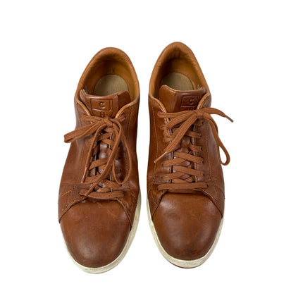 Cole Haan GrandPro Brown Leather Round Toe Lace Up Tennis Sneakers Shoes Sz 10M