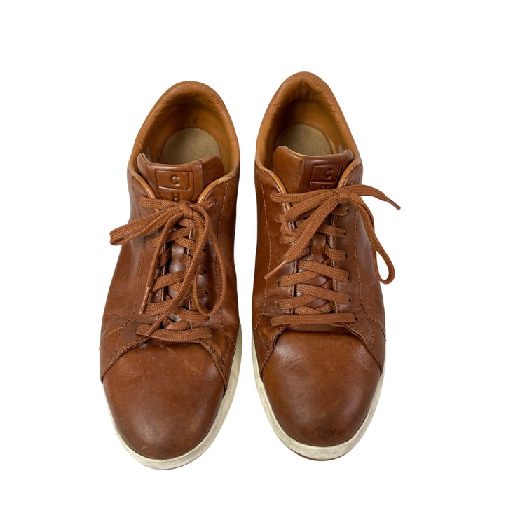 Cole Haan GrandPro Brown Leather Round Toe Lace Up Tennis Sneakers Shoes Sz 10M