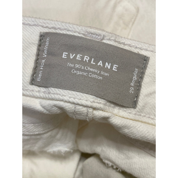 Everlane 90s Cheeky Women's White High Rise Tapered Leg Denim Jeans Pants Sz 29