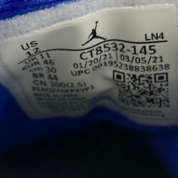 Nike Air Jordan 3 Retro Racer Men's White Blue Basketball Sneakers Shoes Size 12