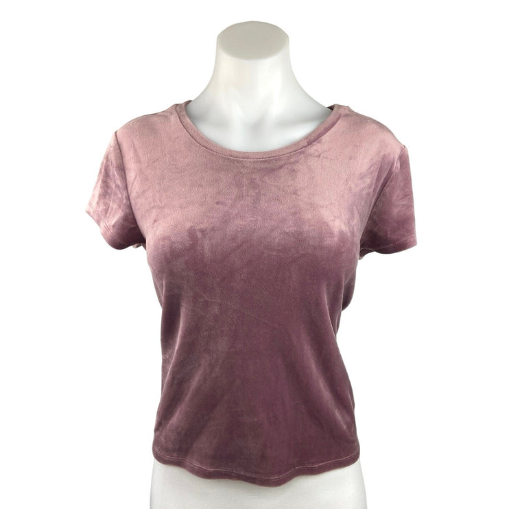 Garage Pink Round Neck Soft Pullover Short Sleeve Basic T Shirt Top Tee Size M