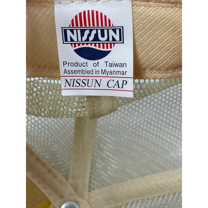 Nissun Unisex Beige Angel Embroidery Mesh Back Snapback Trucker Cap Hat OS