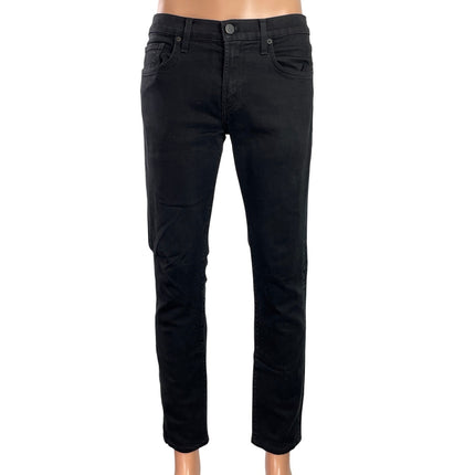 J Brand Indigo Will Bleed Black Mid Rise Skinny Leg Denim Jeans Pants Size 32