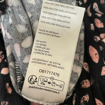 Free People Shayla Floral Deep V Neck Long Sleeve Slit Wrap Maxi Dress Size S