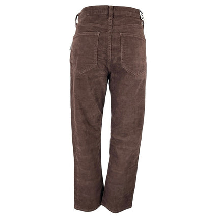 NEW GAP Women's Brown Corduroy High Rise Barrel Carrot Tapered Trousers Pants 31