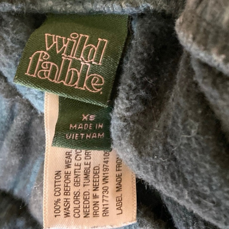 Wild Fable Green Black Tie dye Elastic Waist Pull On Loungewear Sweatpants Sz XS