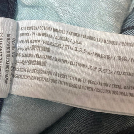 Abercrombie & Fitch Simone Blue High Rise Super Skinny Denim Jeans Pants Size 27