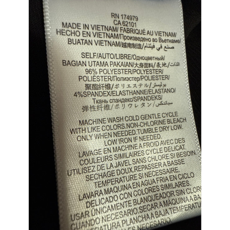 BCBGeneration Black Sleeveless V-Neck Faux Wrap Tank Sheath Mini Dress Size S