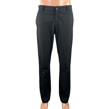 J. Lindeberg Men's Black Straight Leg Narrow Fit Chino Khaki Trousers Pants 32