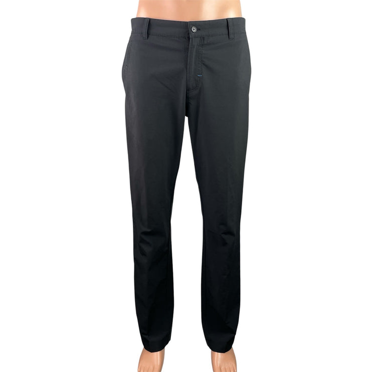 J. Lindeberg Men's Black Straight Leg Narrow Fit Chino Khaki Trousers Pants 32
