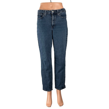 Old Navy OG Straight Leg Women's Blue High Rise Medium Wash Denim Jeans Size 8