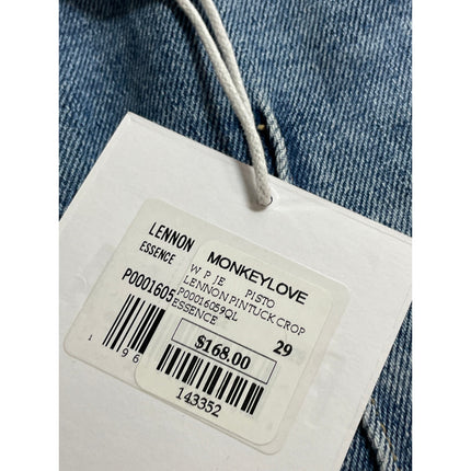 NEW Pistola Lennon Pintucked Women's Blue Flared Bootcut Denim Jeans Size 29