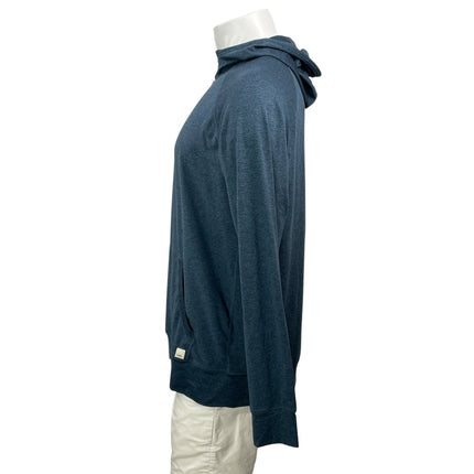 Vuori Ponto Performance Men's Blue 1/2 Zip Hoodie Hooded Sweatshirt Top Size L