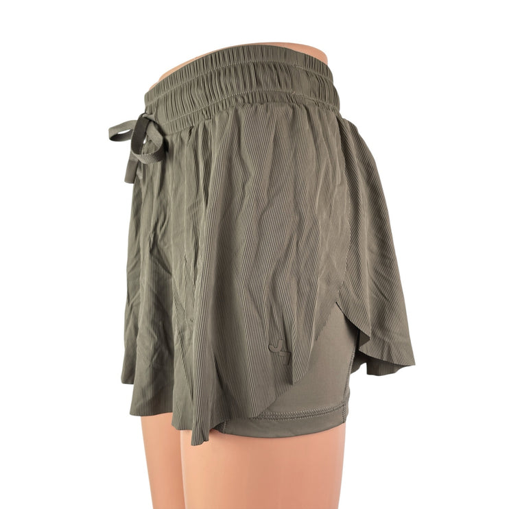 Joy Lab Women's Olive Green Drawstring Yoga Workout Athletic Running Shorts XS