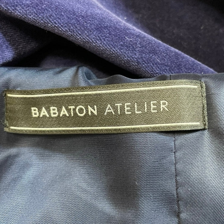 Aritzia Babaton Samuel Velvet Velour Slim Double Breasted Blazer Coat Jacket 2