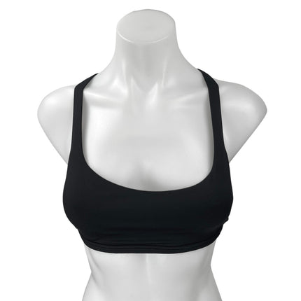 Lululemon Black Strappy Back Sleeveless Yoga Workout Athletic Sports Bra Top 6