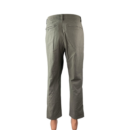 Lululemon ABC Men's Gray Mid Rise VersaTwill Classic Straight Trousers Pants 33