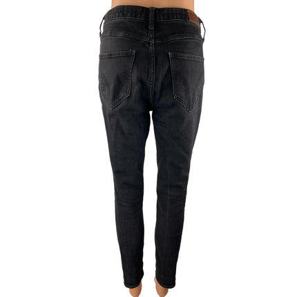 Hollister Women's Black High Rise Slim Fit Skinny Ankle Denim Jeans Pants Sz 28