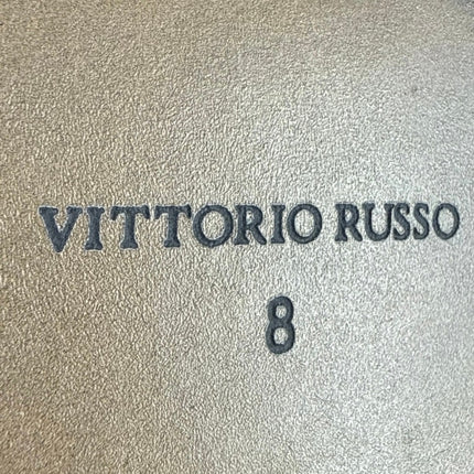 Vittorio Russo Irvin  Men's Red Black Leather Cap Toe Lace Up Oxford  Shoes Sz 8