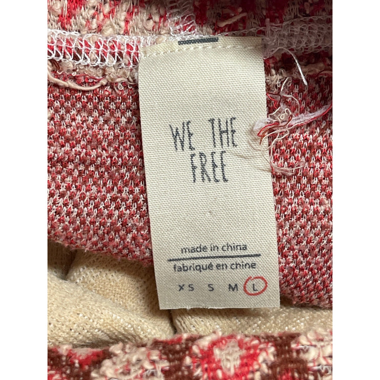 Free People We The Free At The Lodge Colorblock Long Sleeve Sweater Top Size L