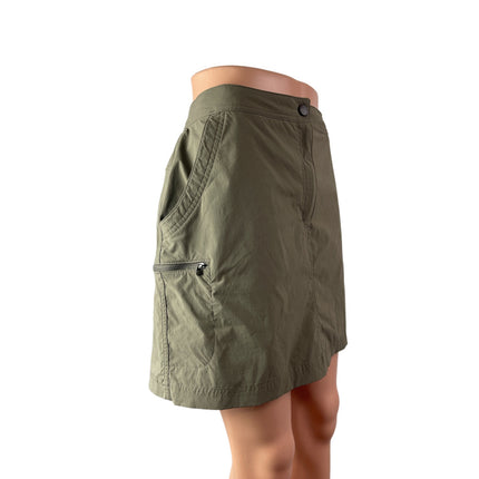 L.L.Bean Womens High Rise Mini Utility Athletic Activewear Hiking Skort Skirt 12